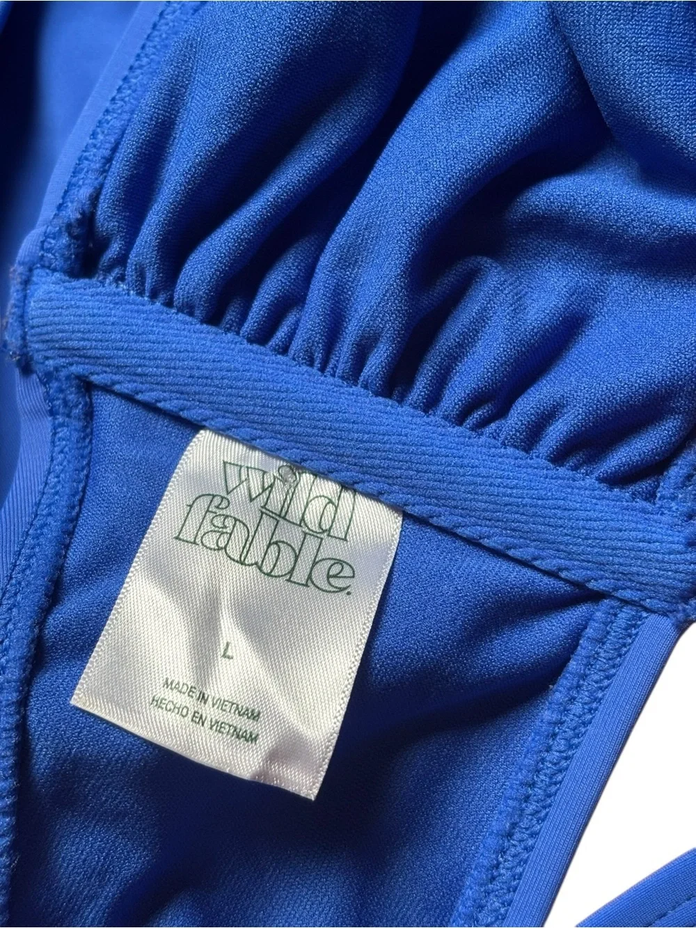 wild fable Royal Blue Three-Piece Bikini Set
